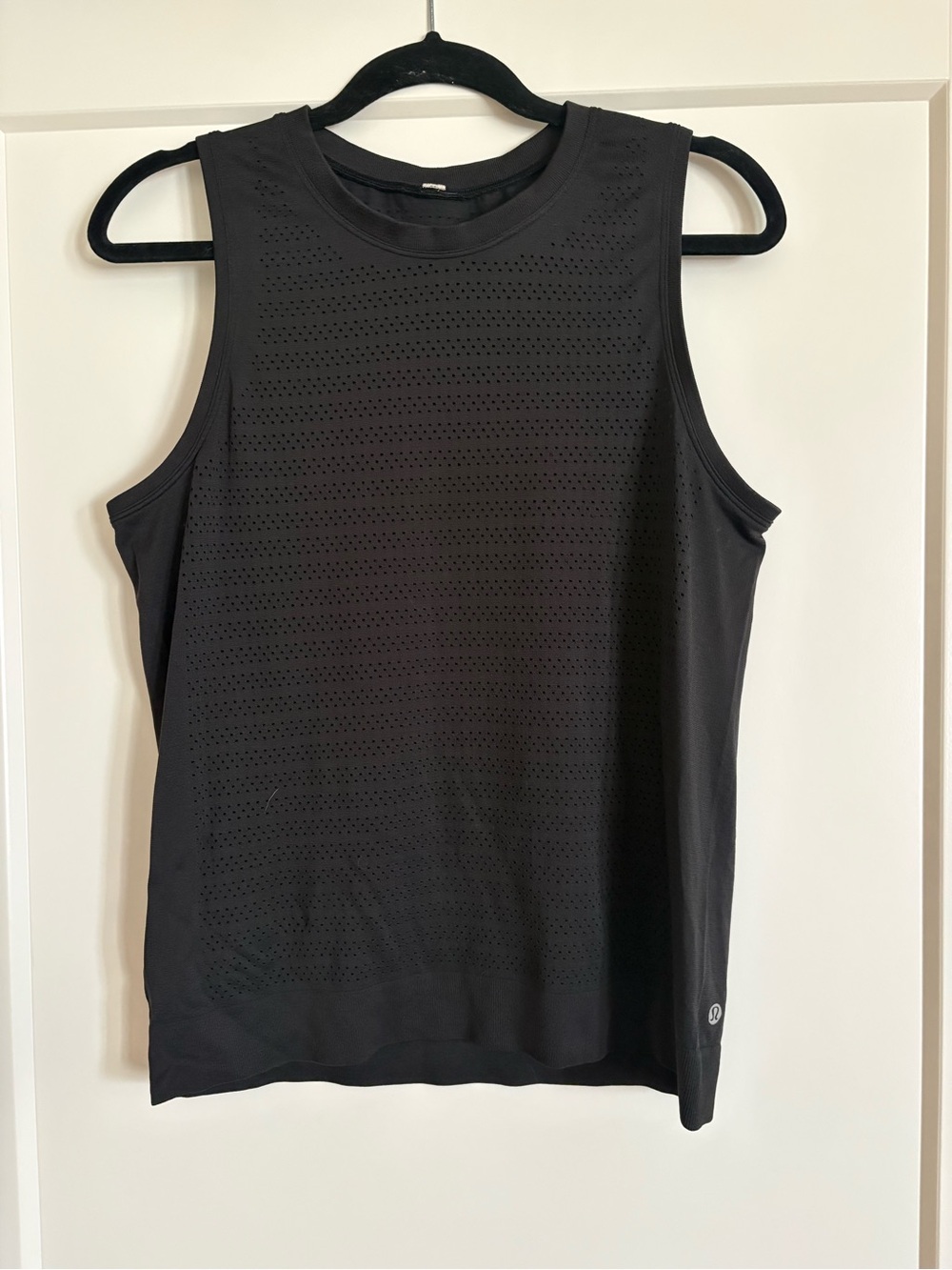 lululemon athletica Black Perforated Athletic Tank